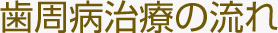 歯周病治療の流れ